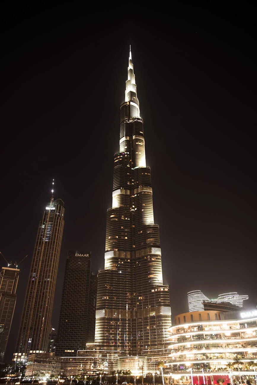 Dubai Burj Khalifa manzarası